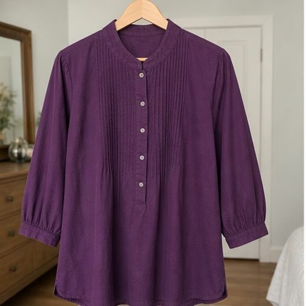 Ivory Button Blouse